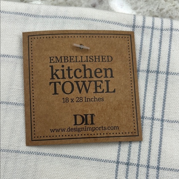 White and Blue Decorative Kitchen Linens Set - Picture 4 of 4